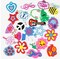 105 Pieces rubber Loom Band Charm, Silicone Bracelet Charms ,Loom Rubber Bands Charms,Bracelet Pendant,